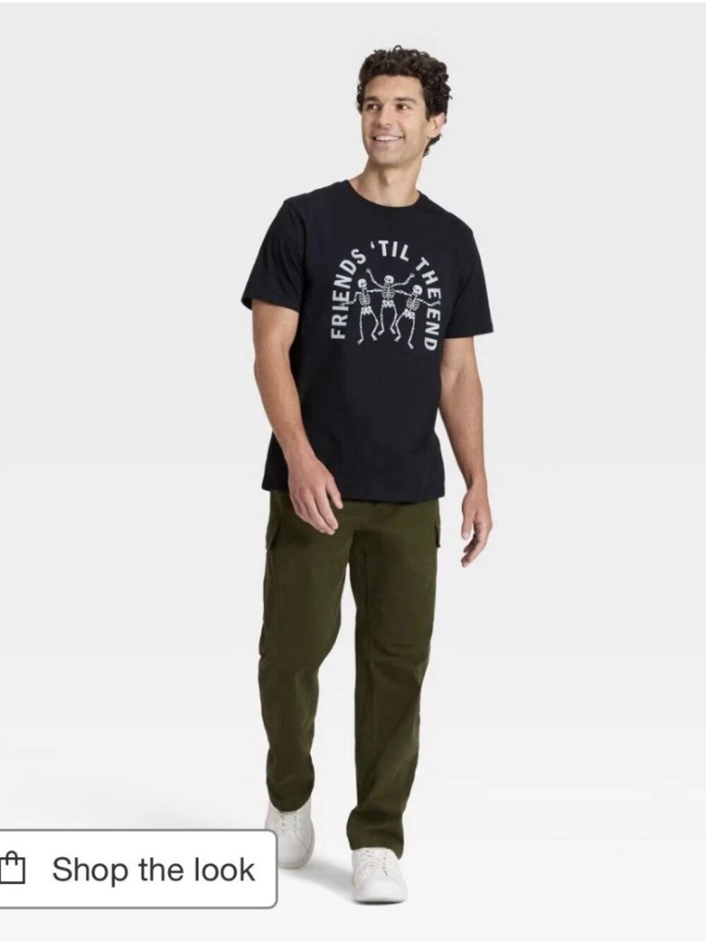 Friends 'Til The End Short Sleeve Graphic T-Shirt - Goodfellow & Co™ Skeleton L - Picture 3 of 5